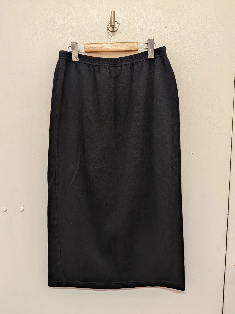 Satori Knit Midi Skirt In Black, Size L